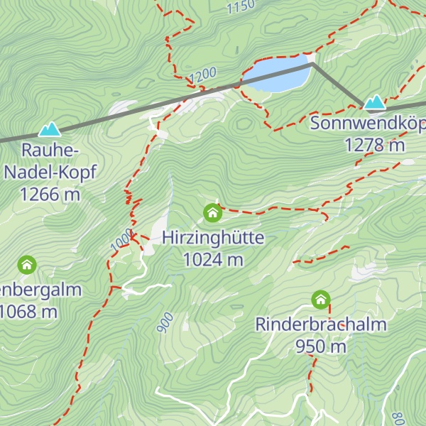 Map of Hirzinghütte