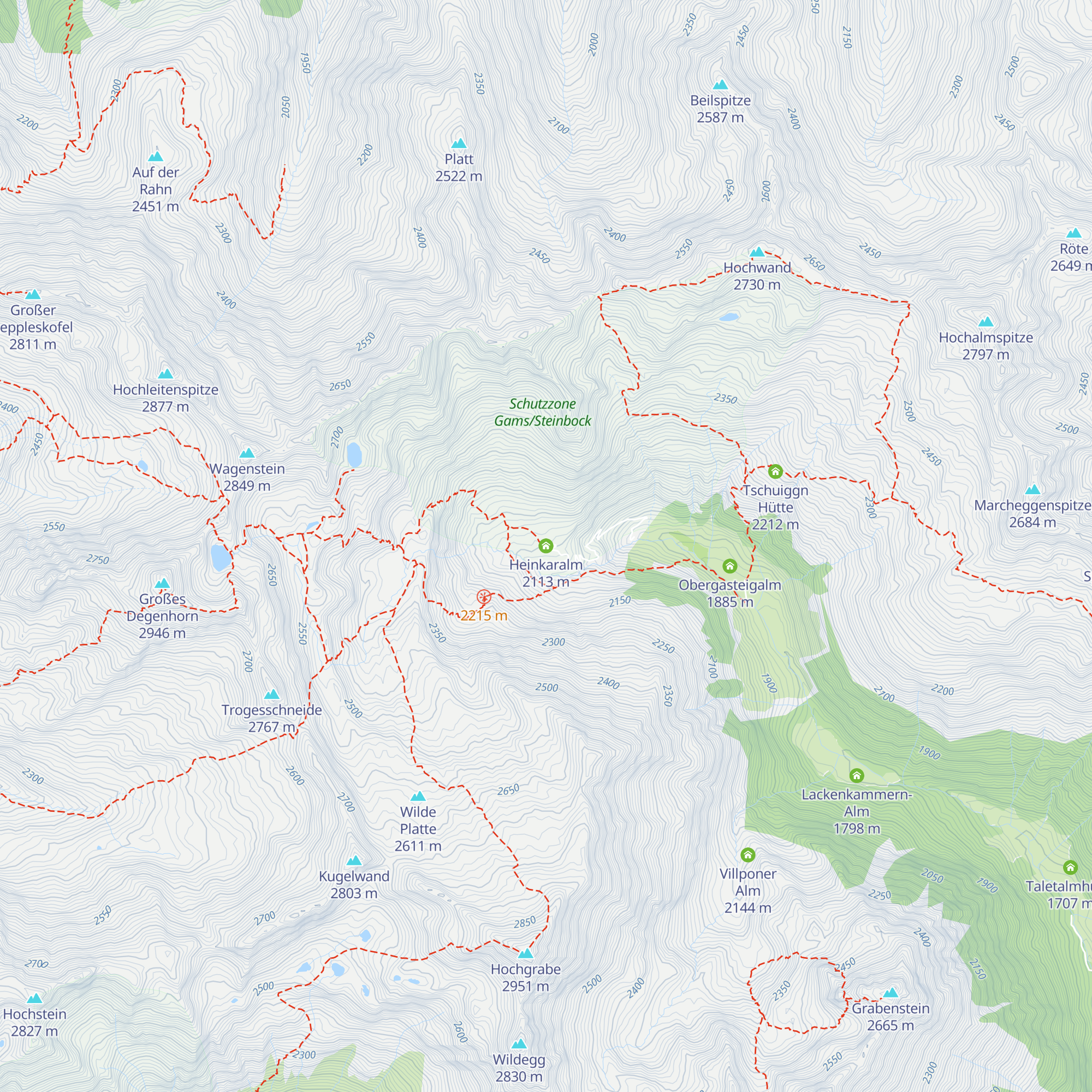 Heinkaralm map