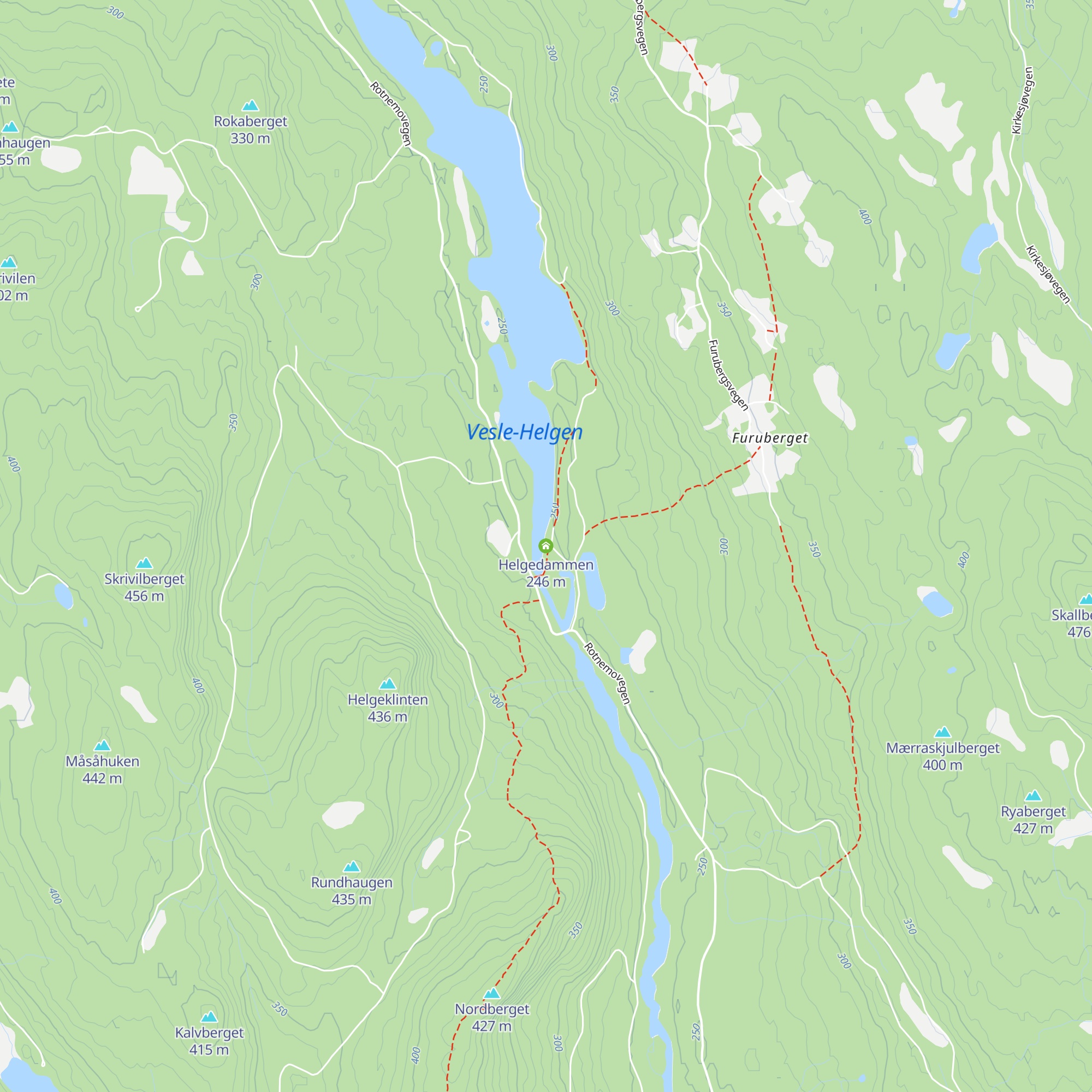 Helgedammen map