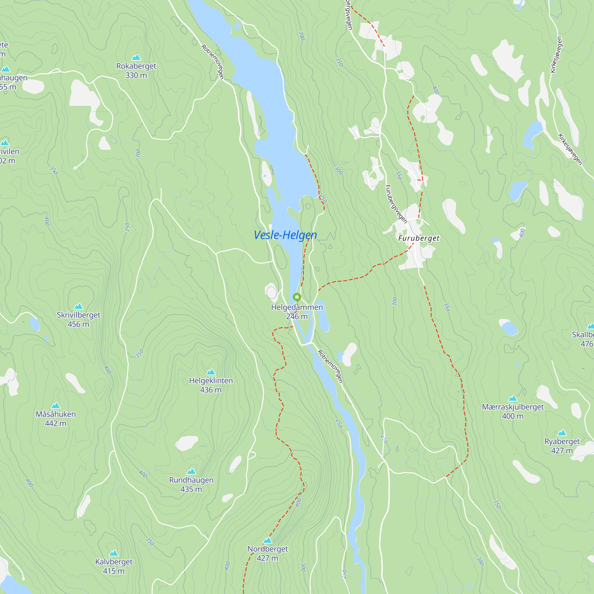 Helgedammen map