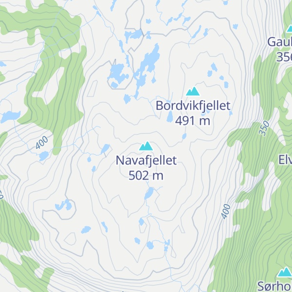 Map of Navafjellet