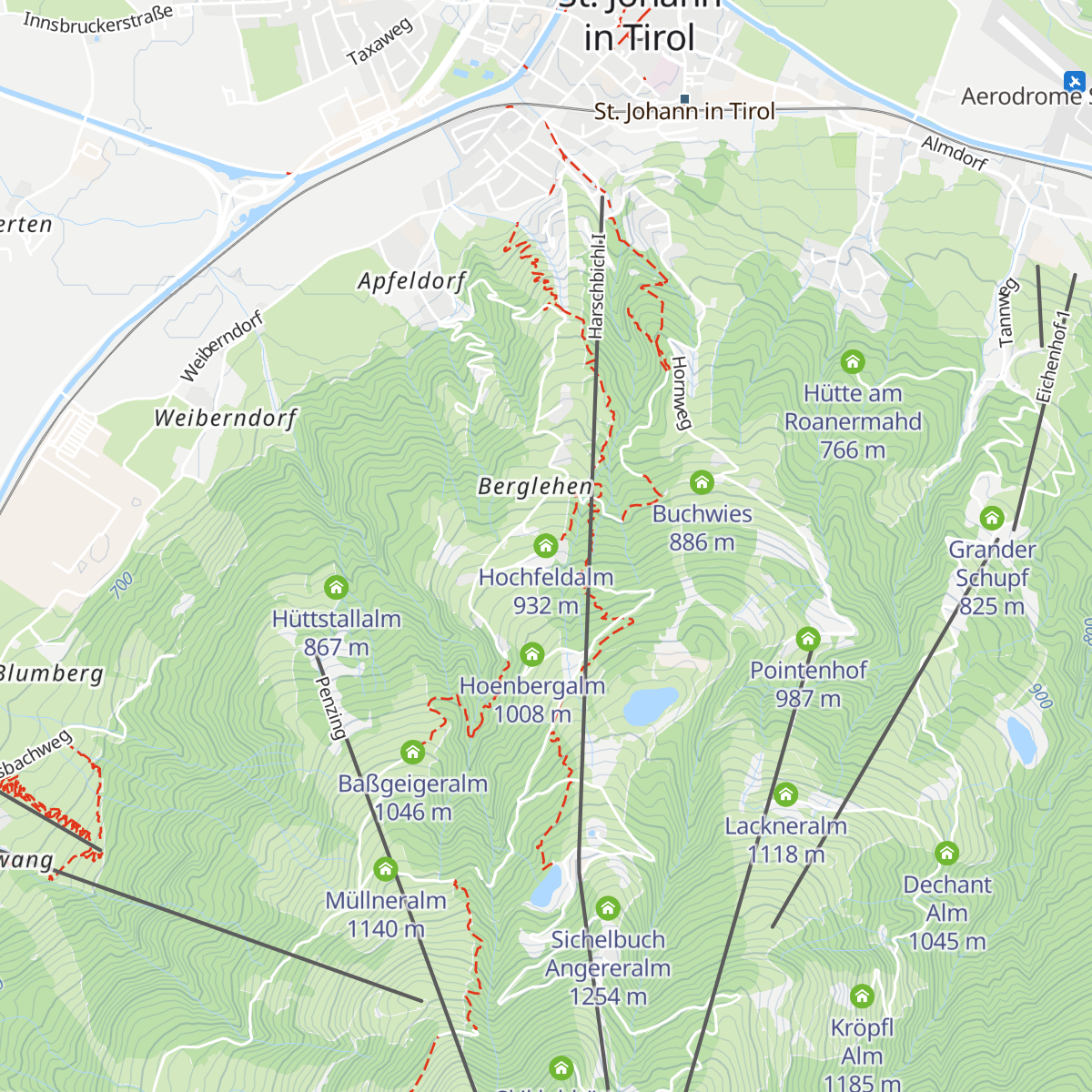 Hochfeldalm map