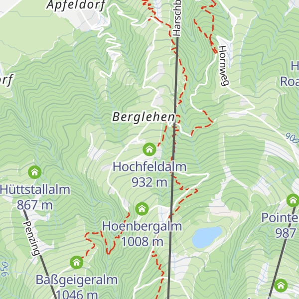 Map of Hochfeldalm