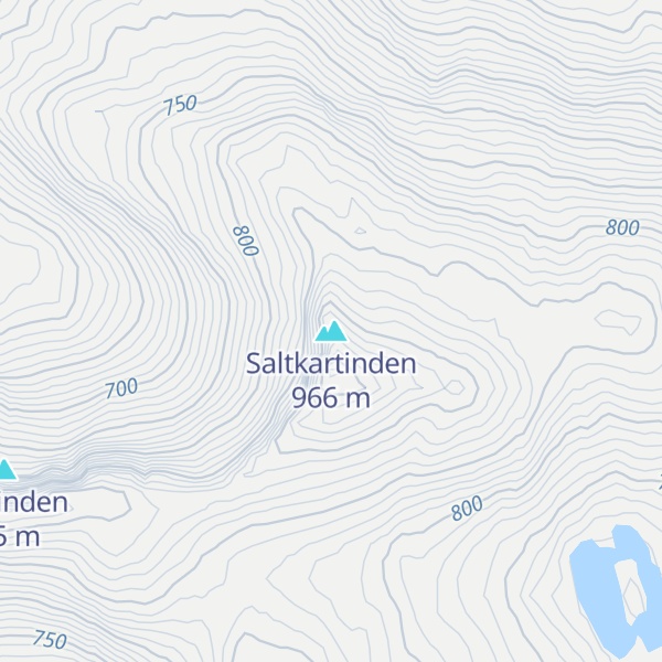 Map of Saltkartinden