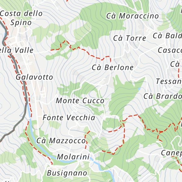 Map of Monte Cucco