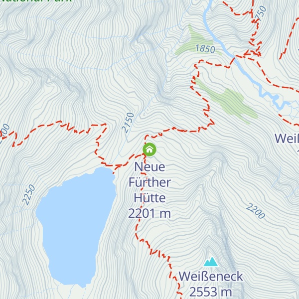 Map of Neue Fürther Hütte