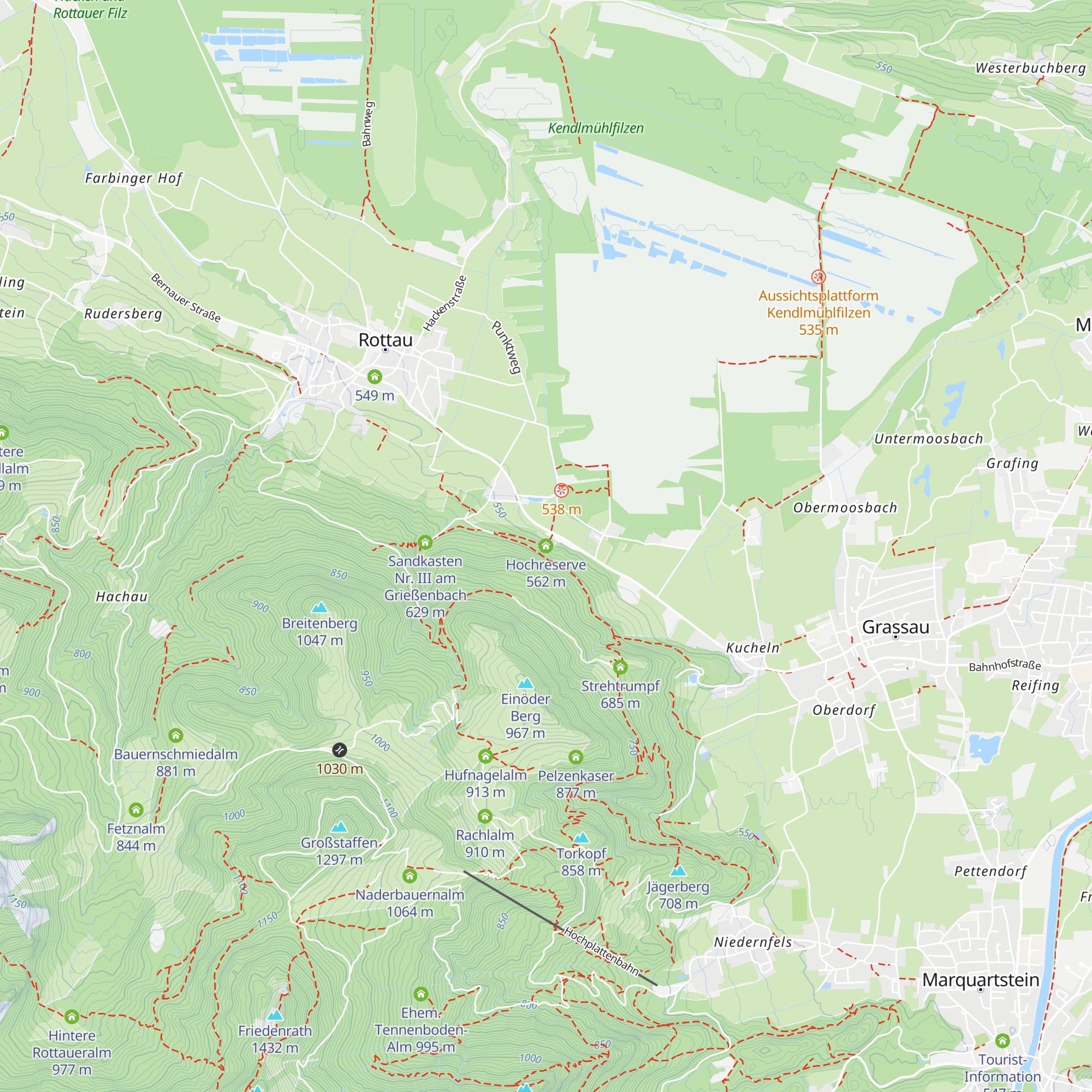 Hochreserve map