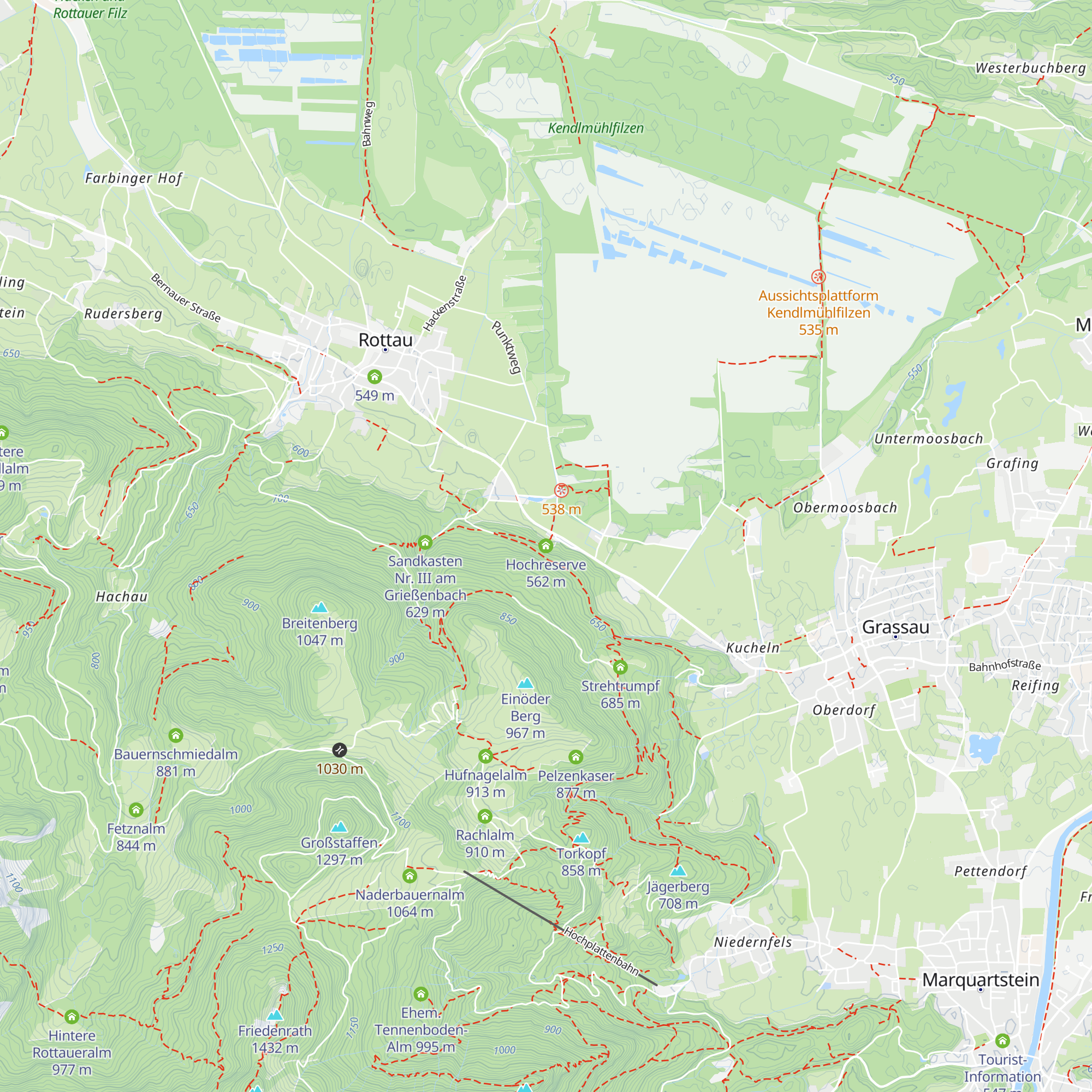 Hochreserve map