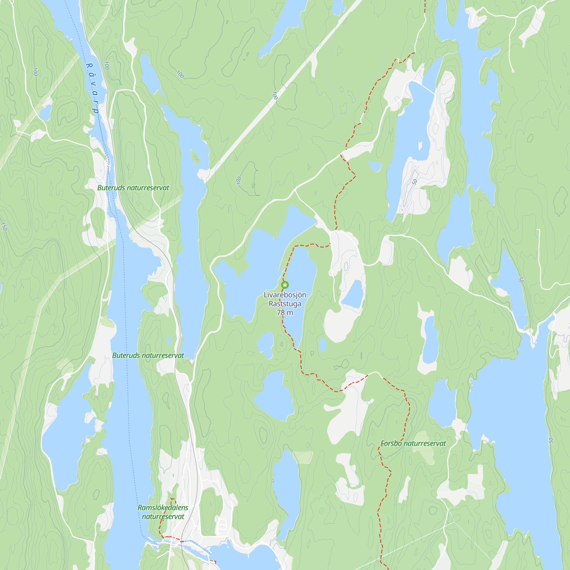 Livarebosjön Raststuga map