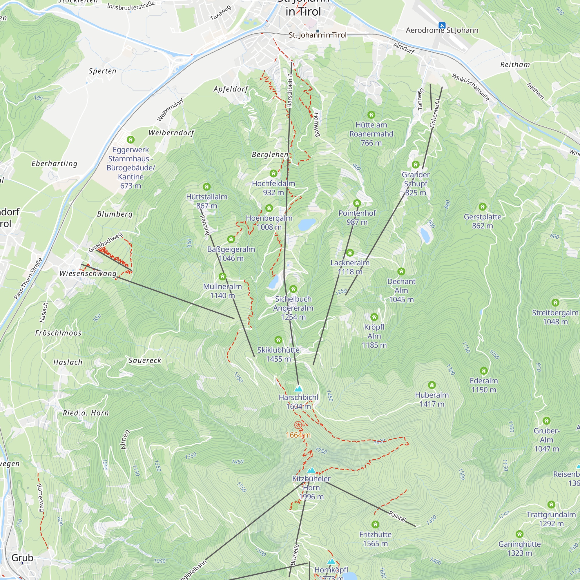 Sichelbuchalm map