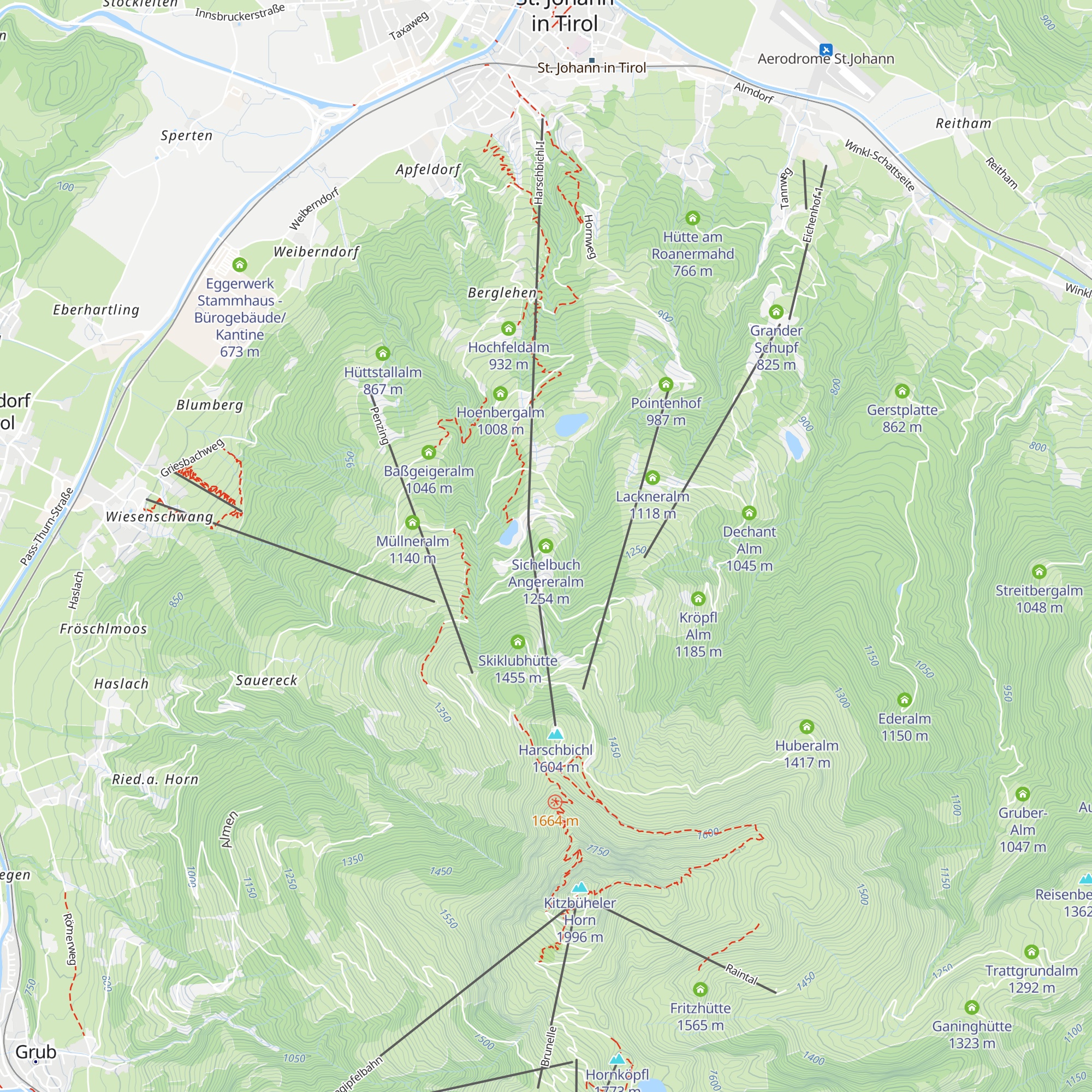 Sichelbuch Angereralm map