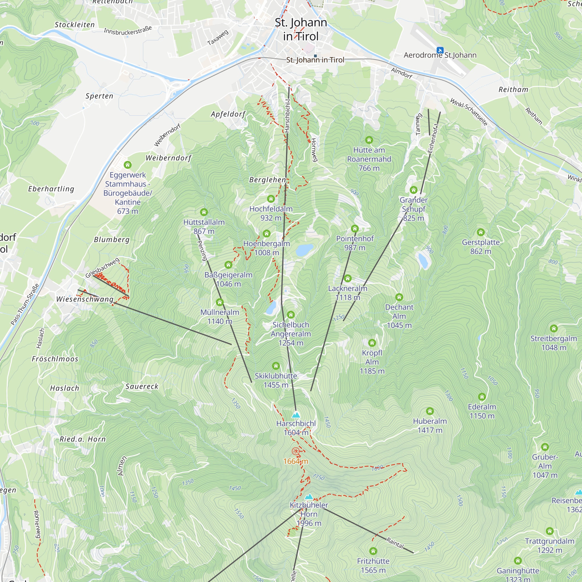 Schleichalm map