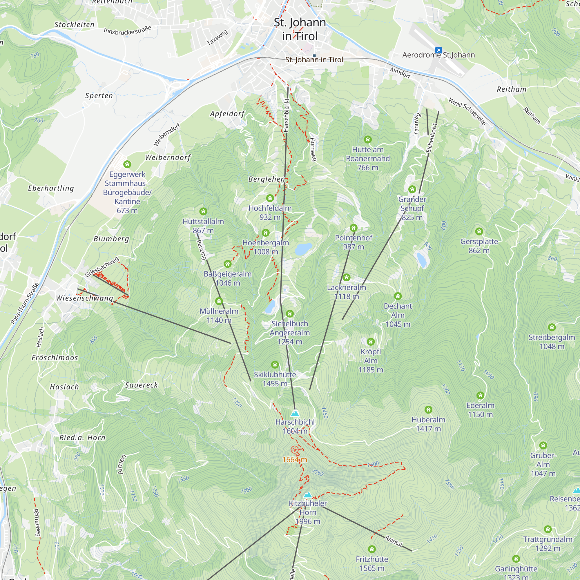 Schleichalm map