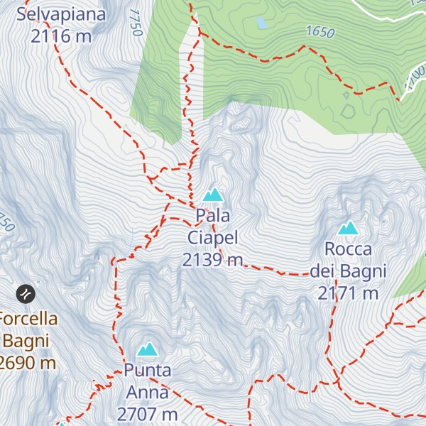 Map of Bivacco Piovan