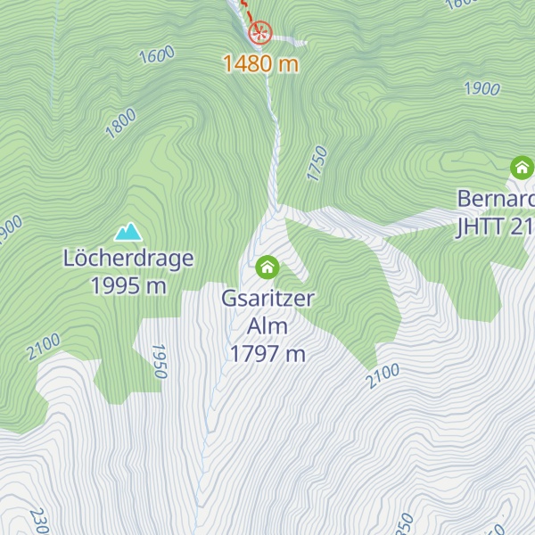 Map of Gsaritzer Alm