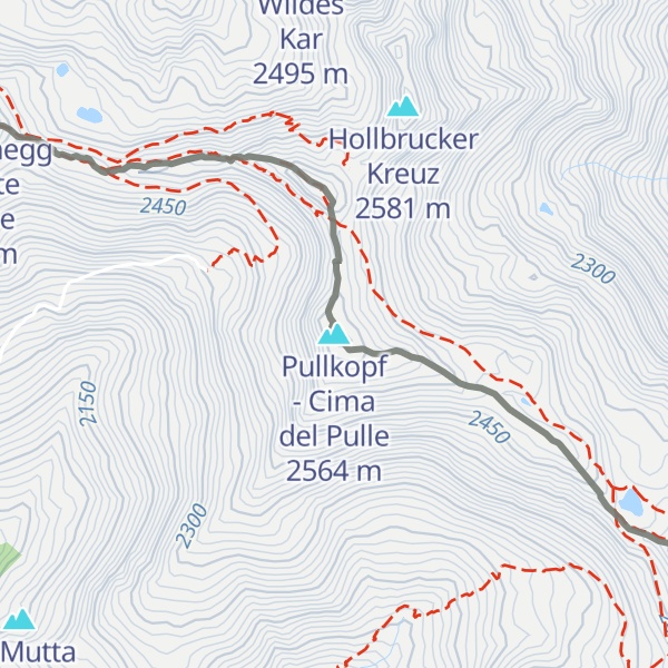 Map of Pullkopf - Cima del Pulle