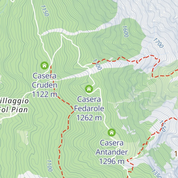 Map of Casera Fedarole