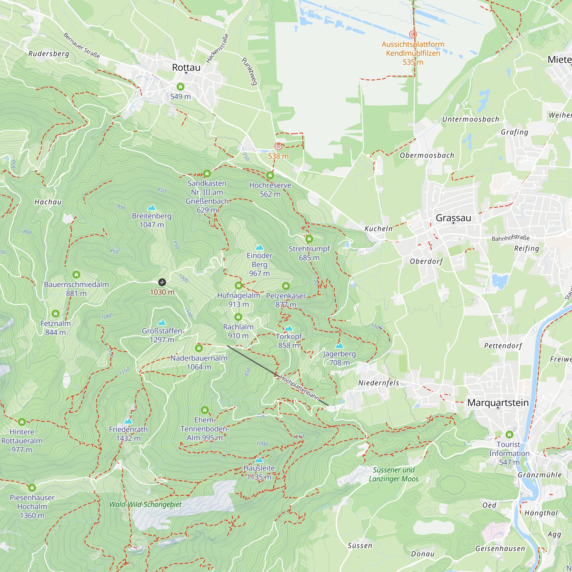 Pelzenkaser map