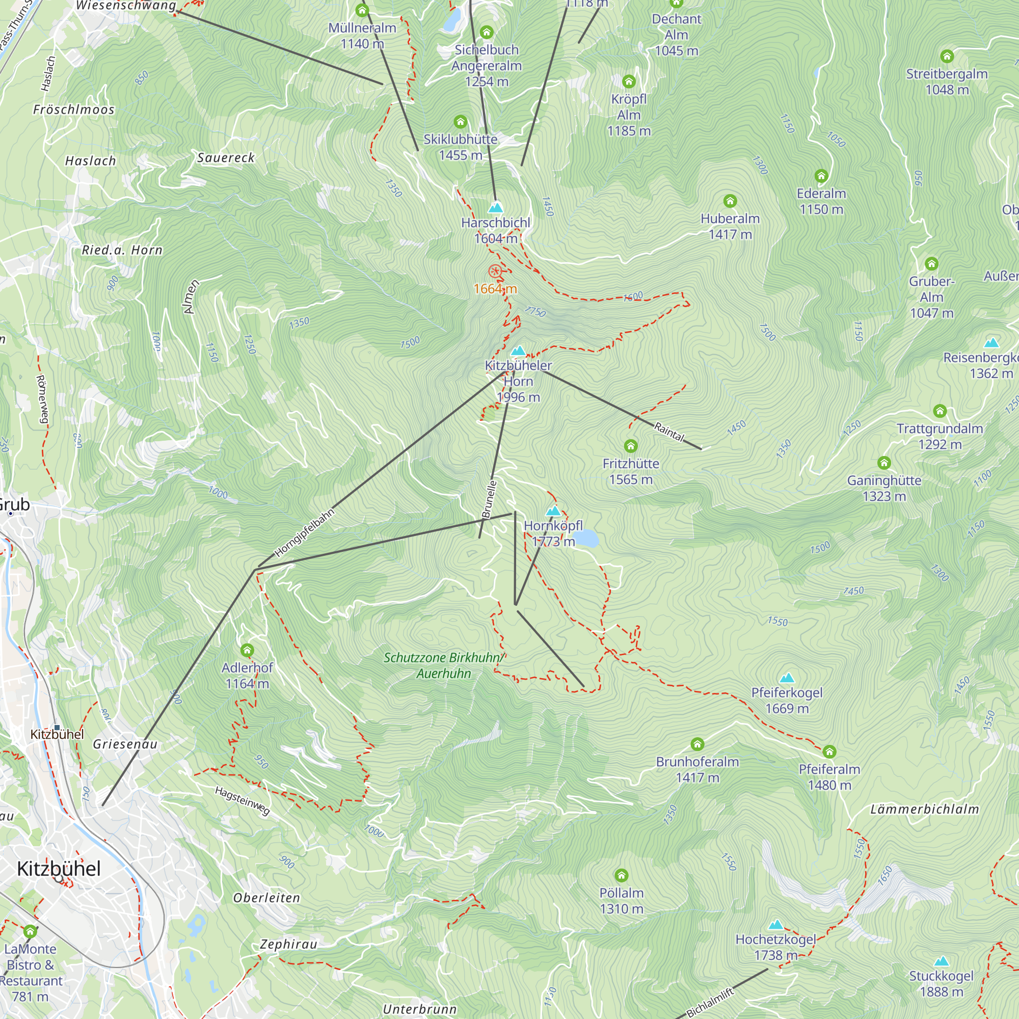 Alpenhaus map