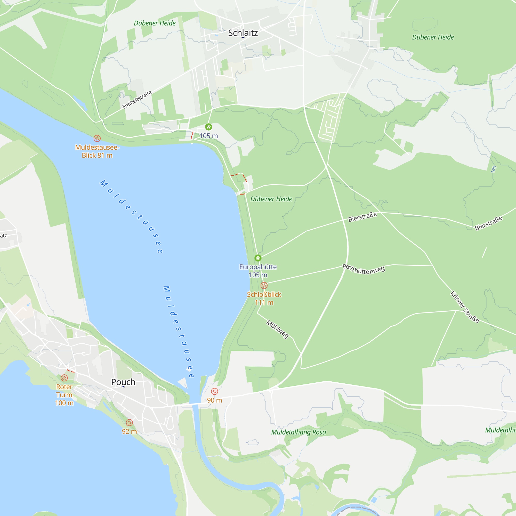Europahütte map