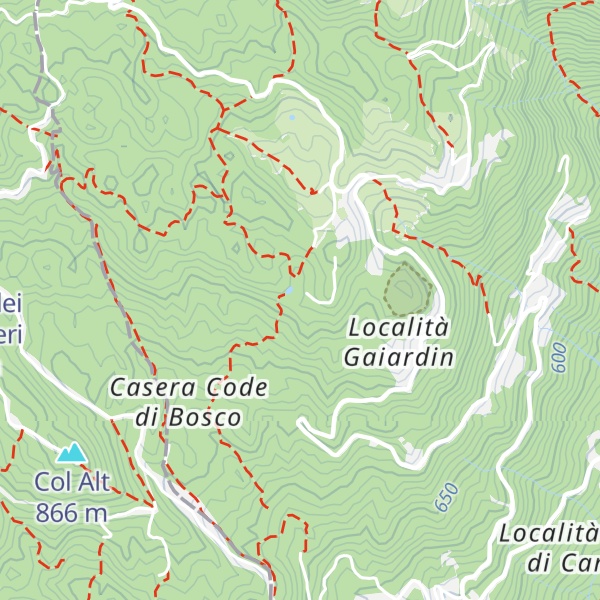 Map of Castelletto Cavarzerani