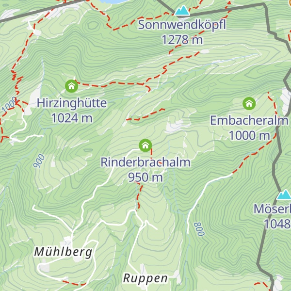 Map of Rinderbrachalm