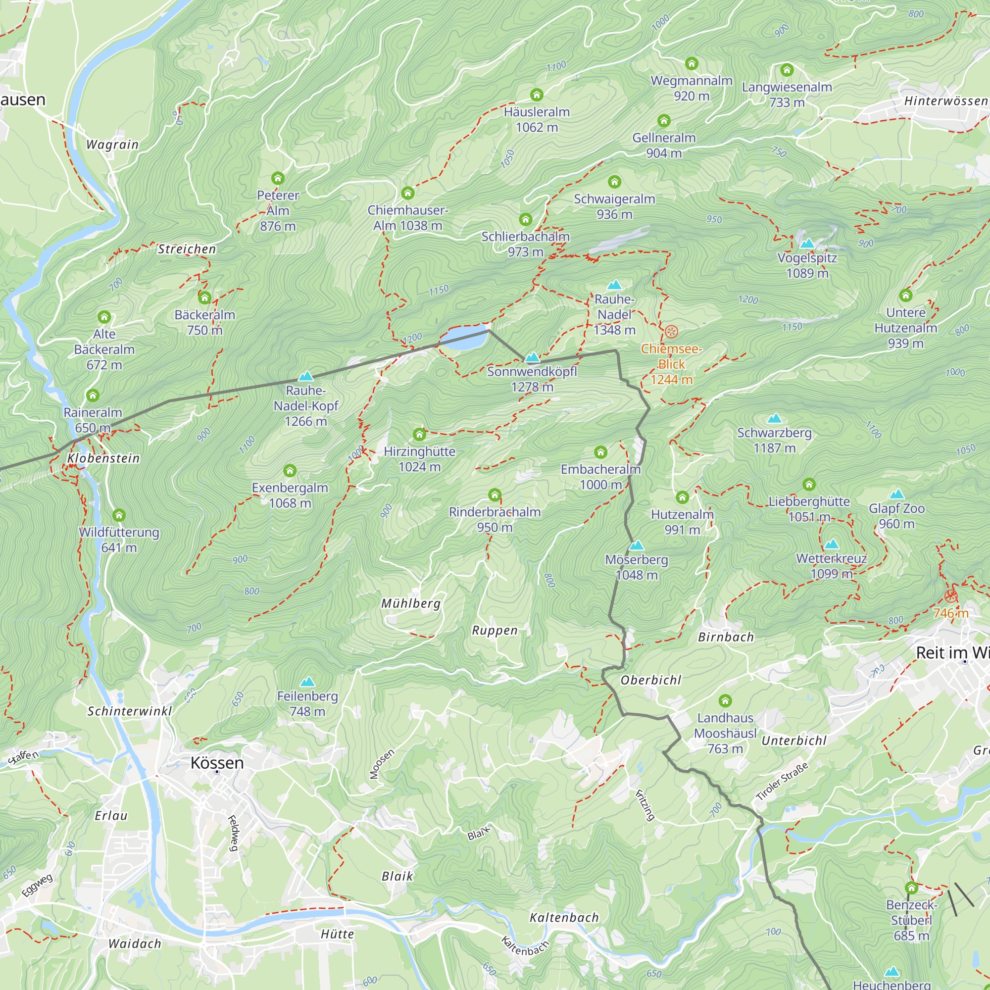 Rinderbrachalm map