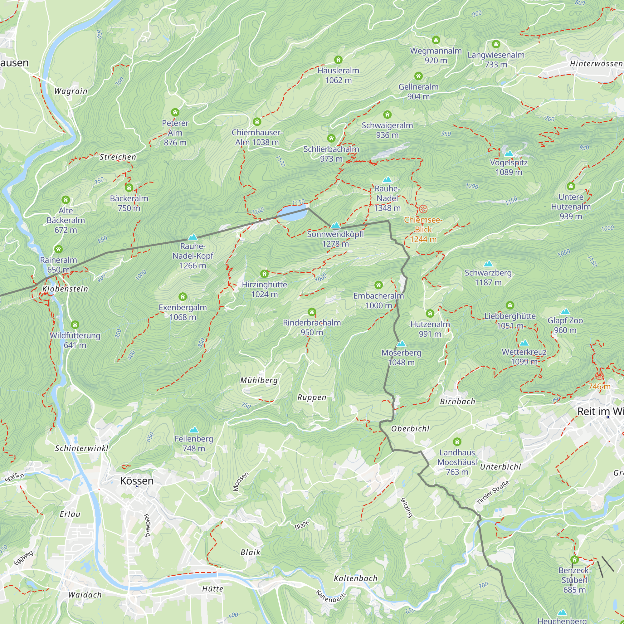 Rinderbrachalm map