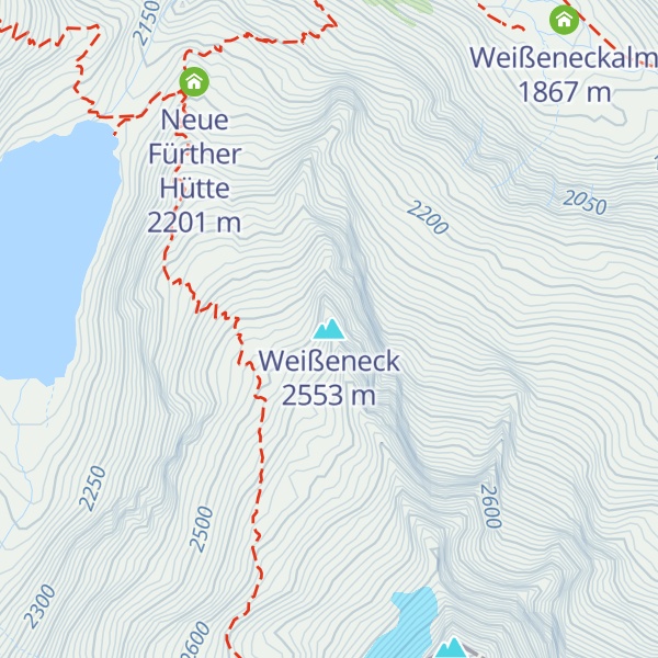 Map of Weißeneck
