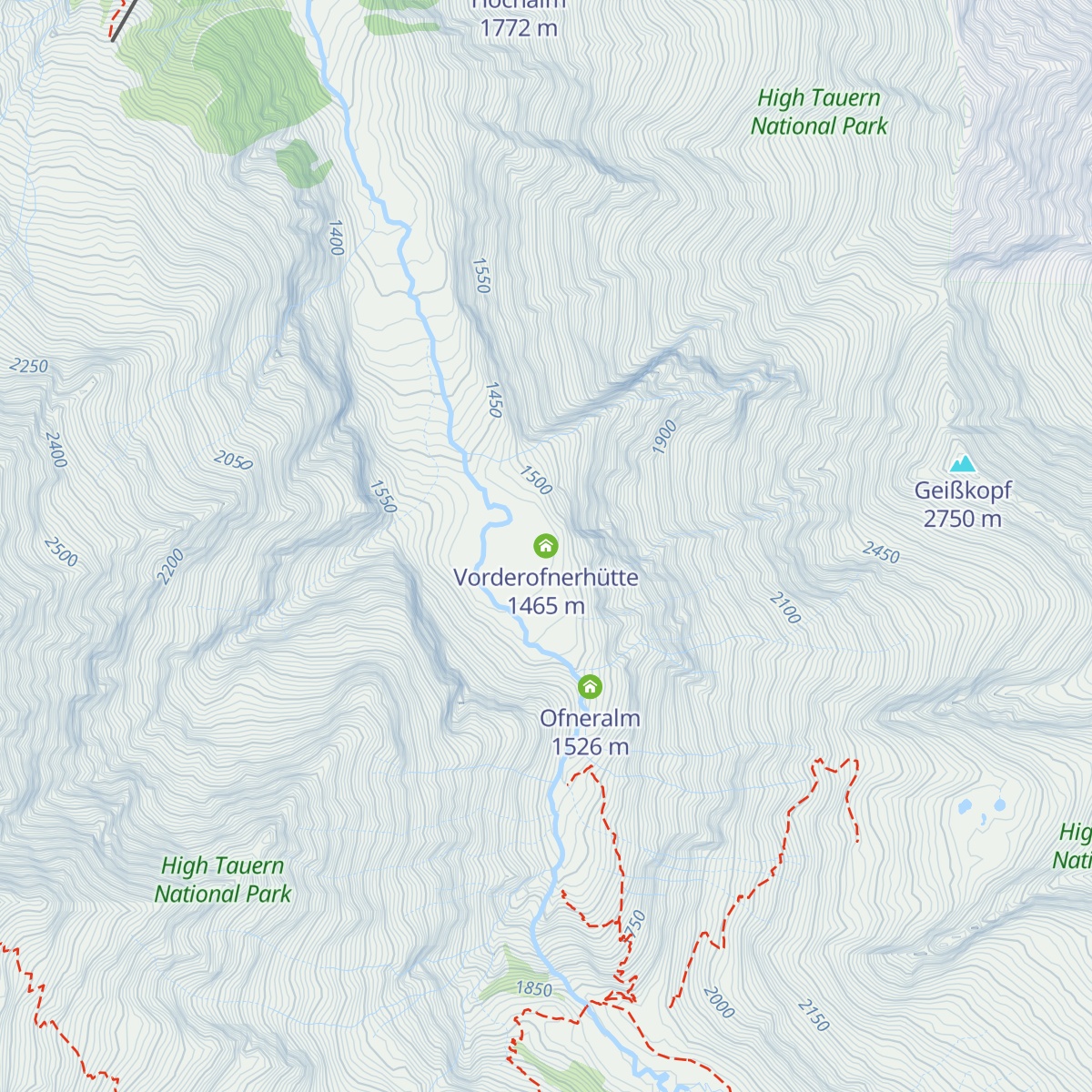 Vorderofnerhütte map