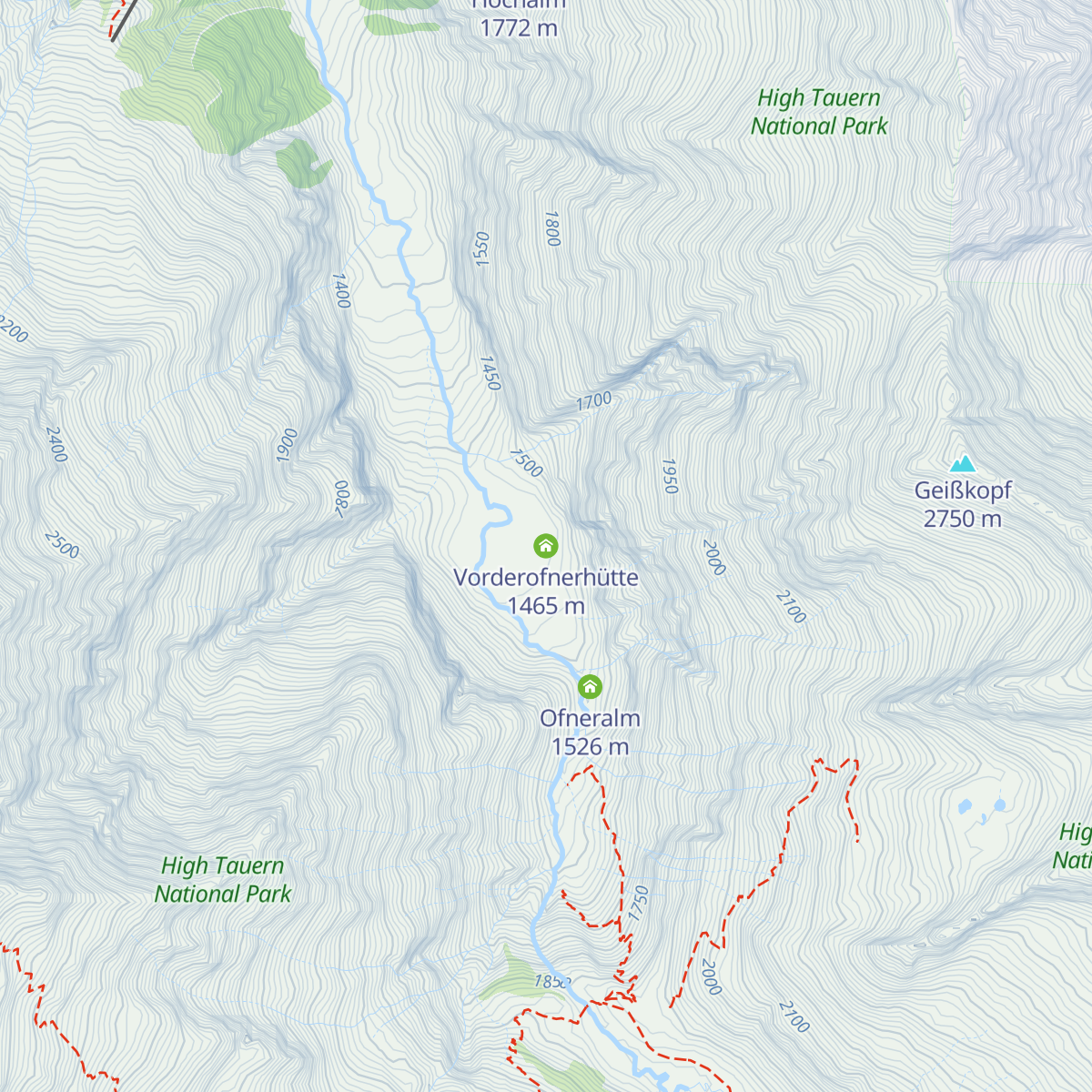 Vorderofnerhütte map