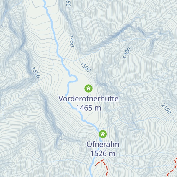Map of Vorderofnerhütte