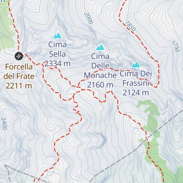 Map of Ricovero Casera Laghet de Sora