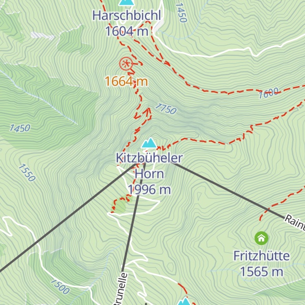 Map of Kitzbüheler Horn Gipfelhaus