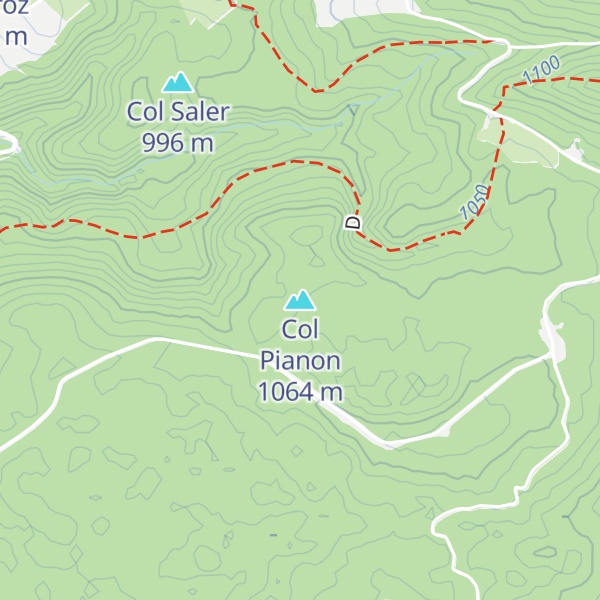 Map of Col Pianon