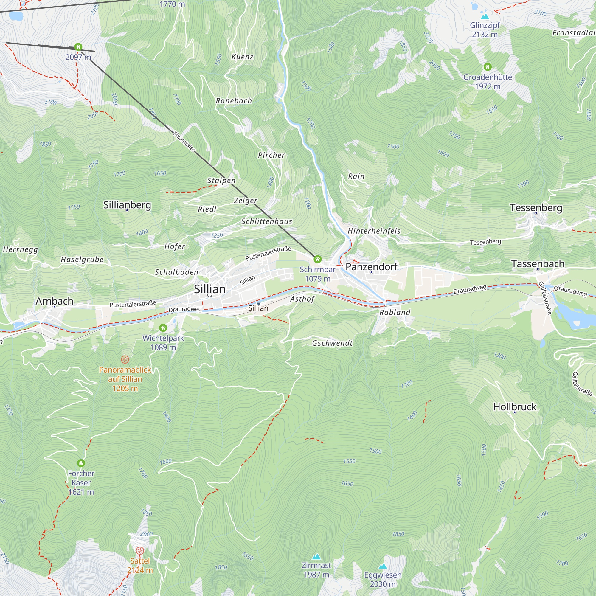 Asthof map