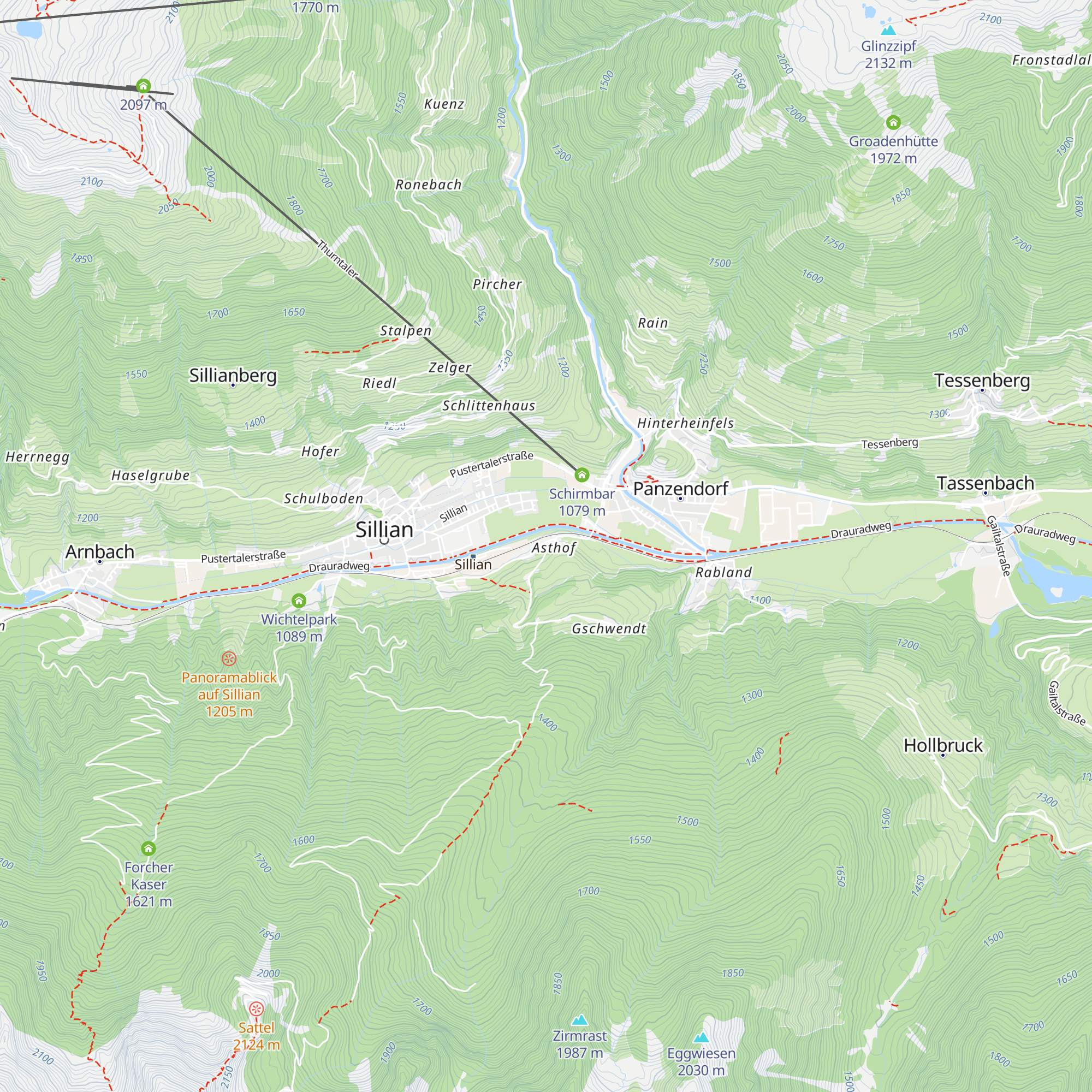 Asthof map