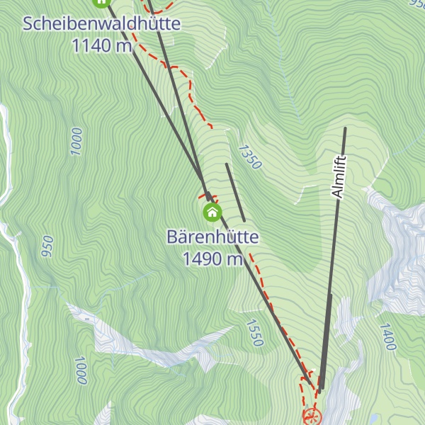 Map of Bärenhütte