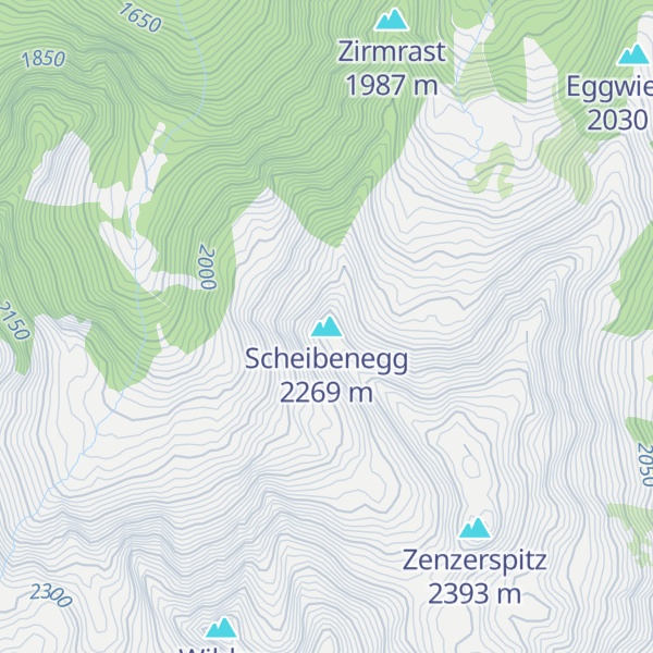 Map of Scheibenegg