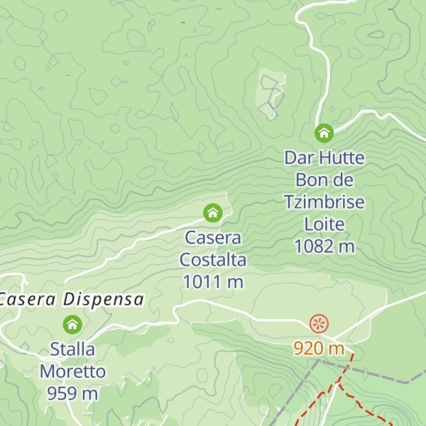 Map of Casera Costalta