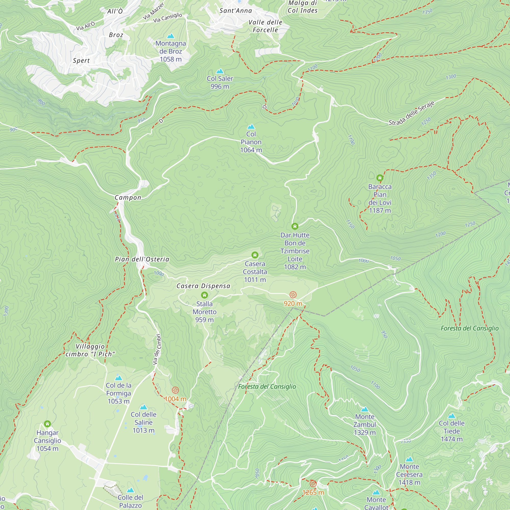 Casera Costalta map