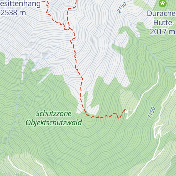 Map of Gabesittener Almhütte