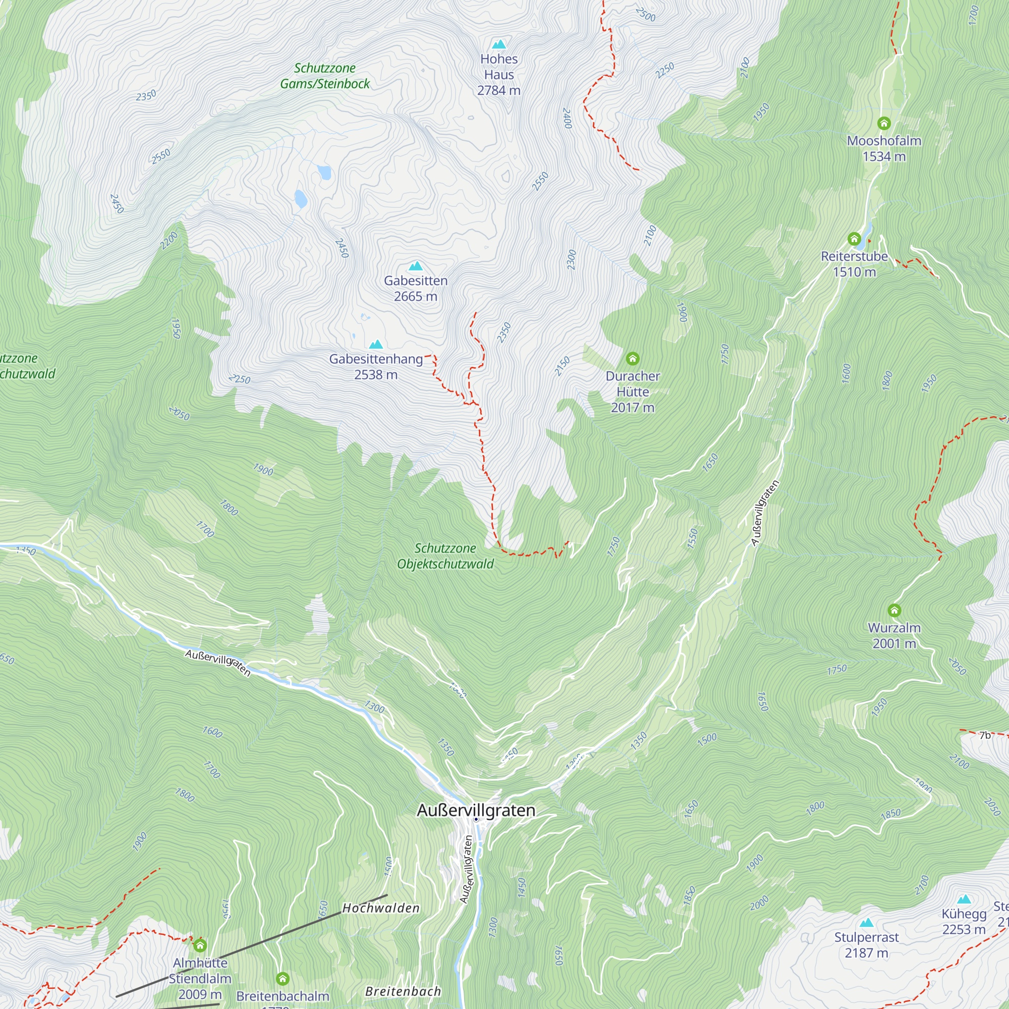 Gabesittener Almhütte map