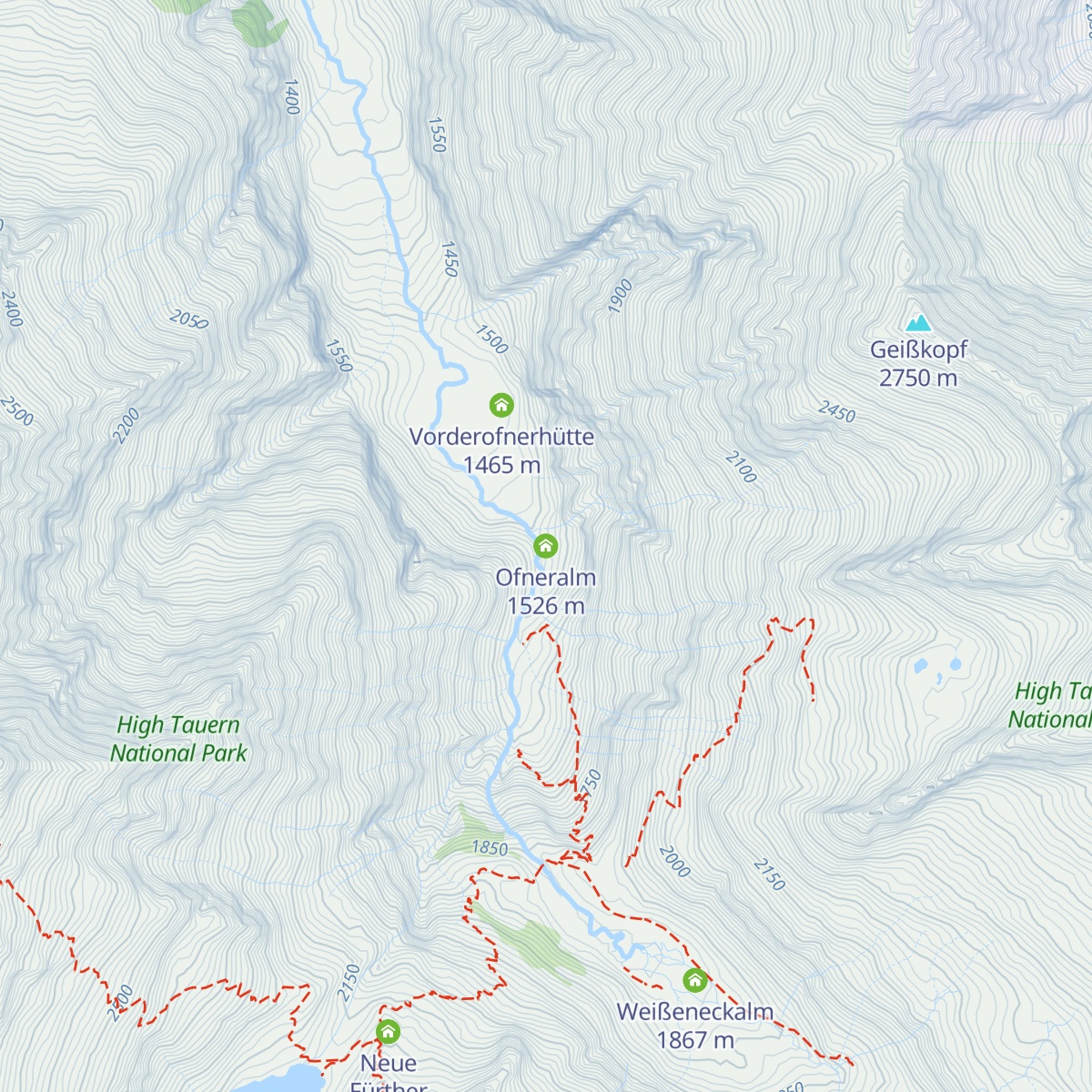 Ofneralm map