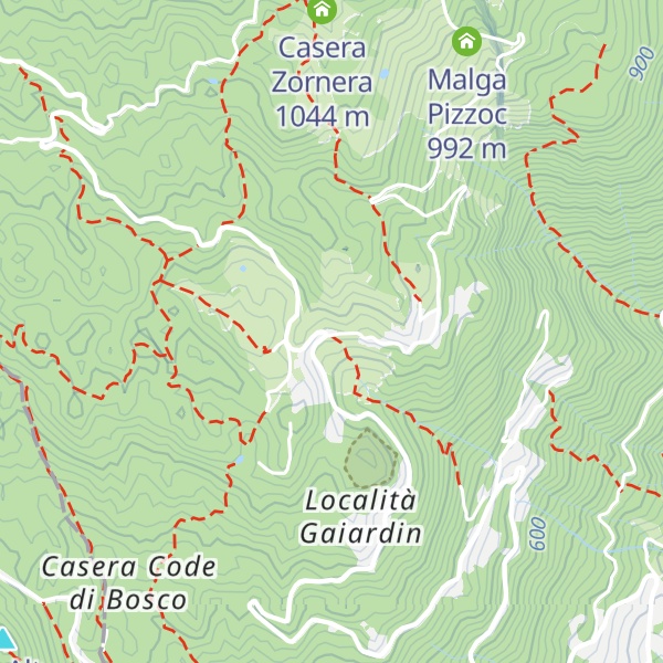 Map of Malga Coda di Bosco dal Titti