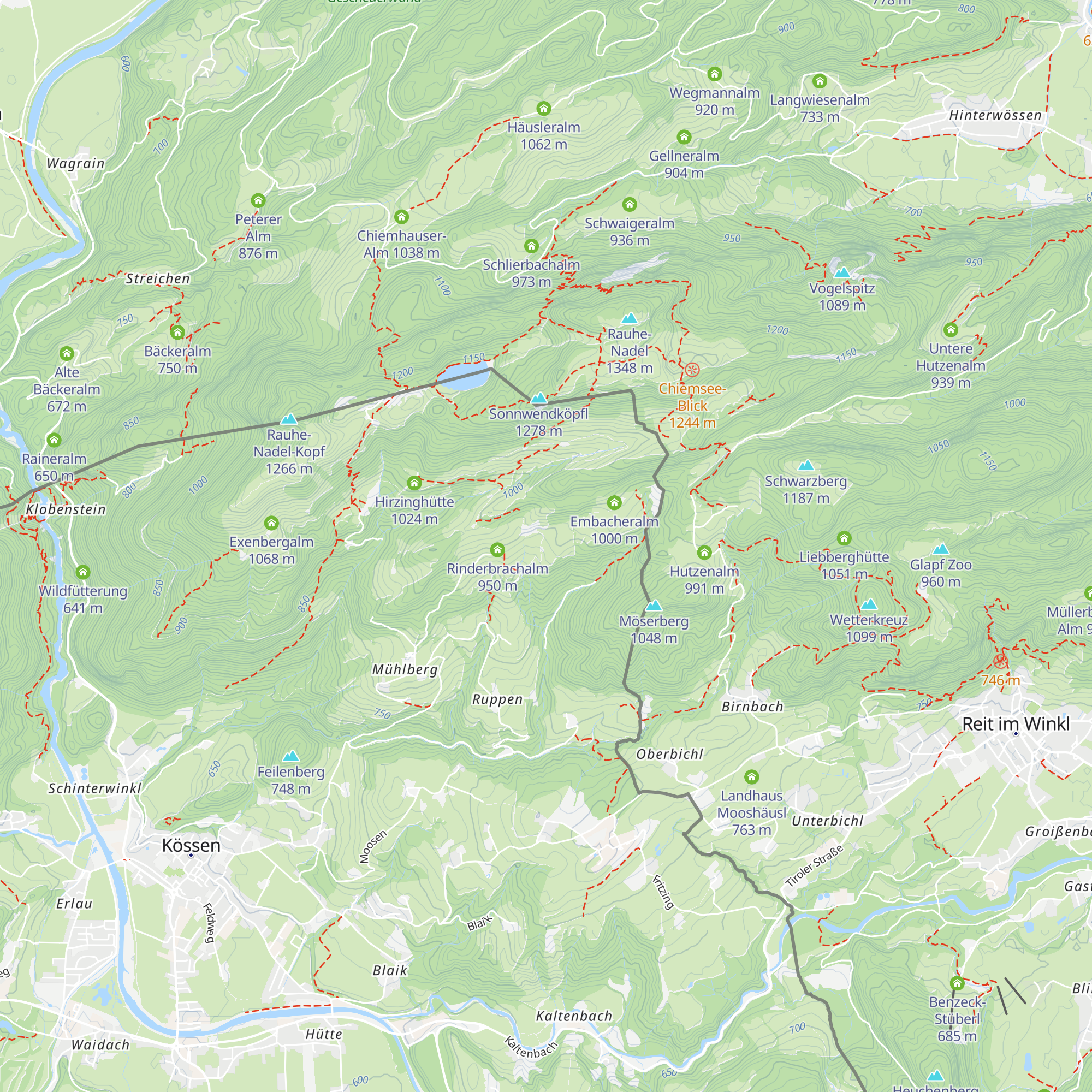 Ochsenalm map