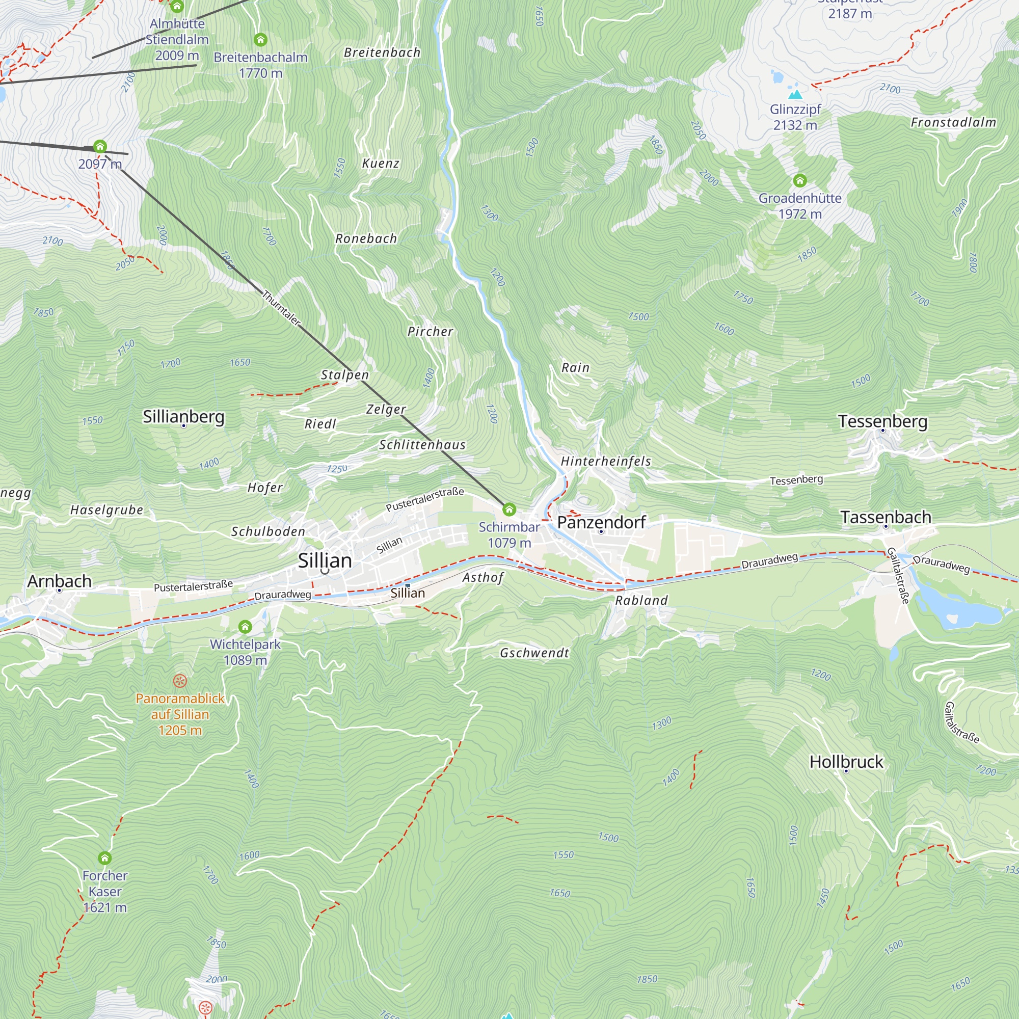 Schirmbar map