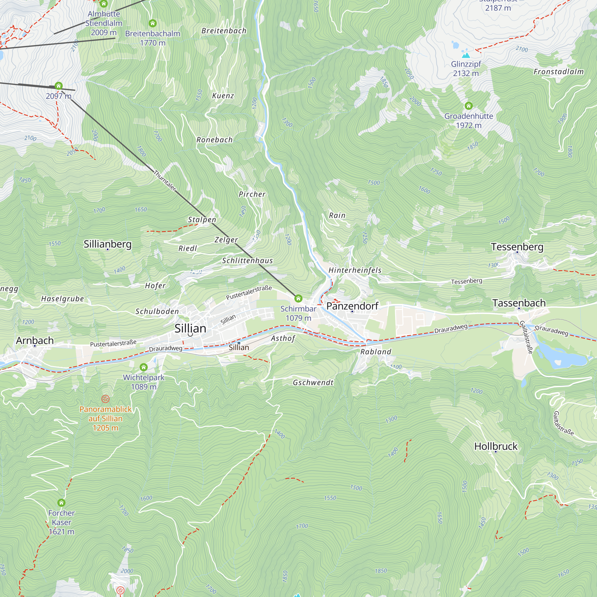 Schirmbar map
