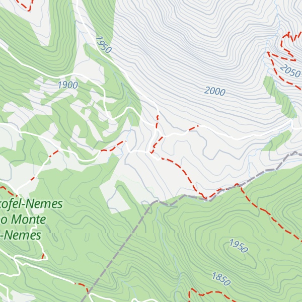 Map of Nemes Alm - Rifugio Malga Nemes