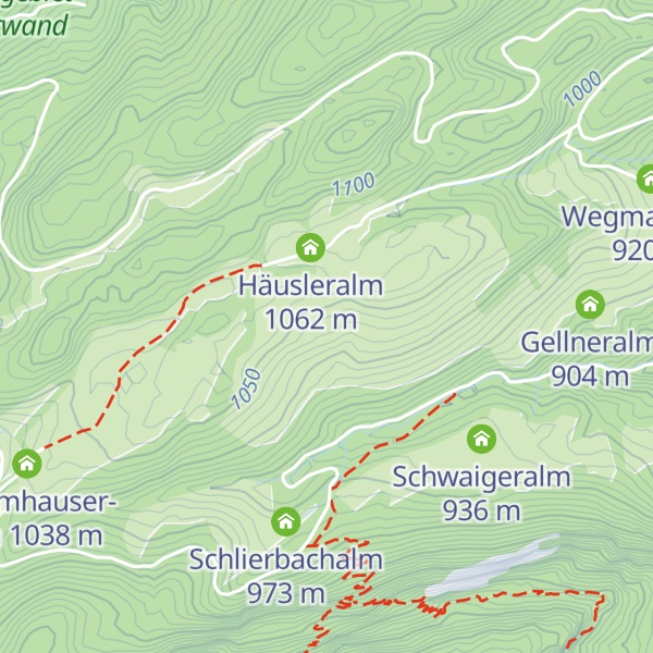 Map of Baumgarten-Alm